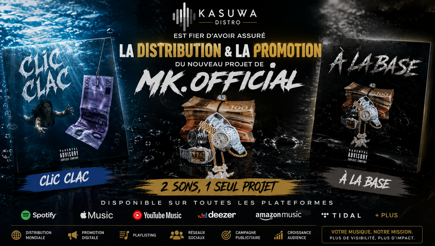 MK.Official fusionne deux titres en un seul projet, distribué et promu par Kasuwa Distro
