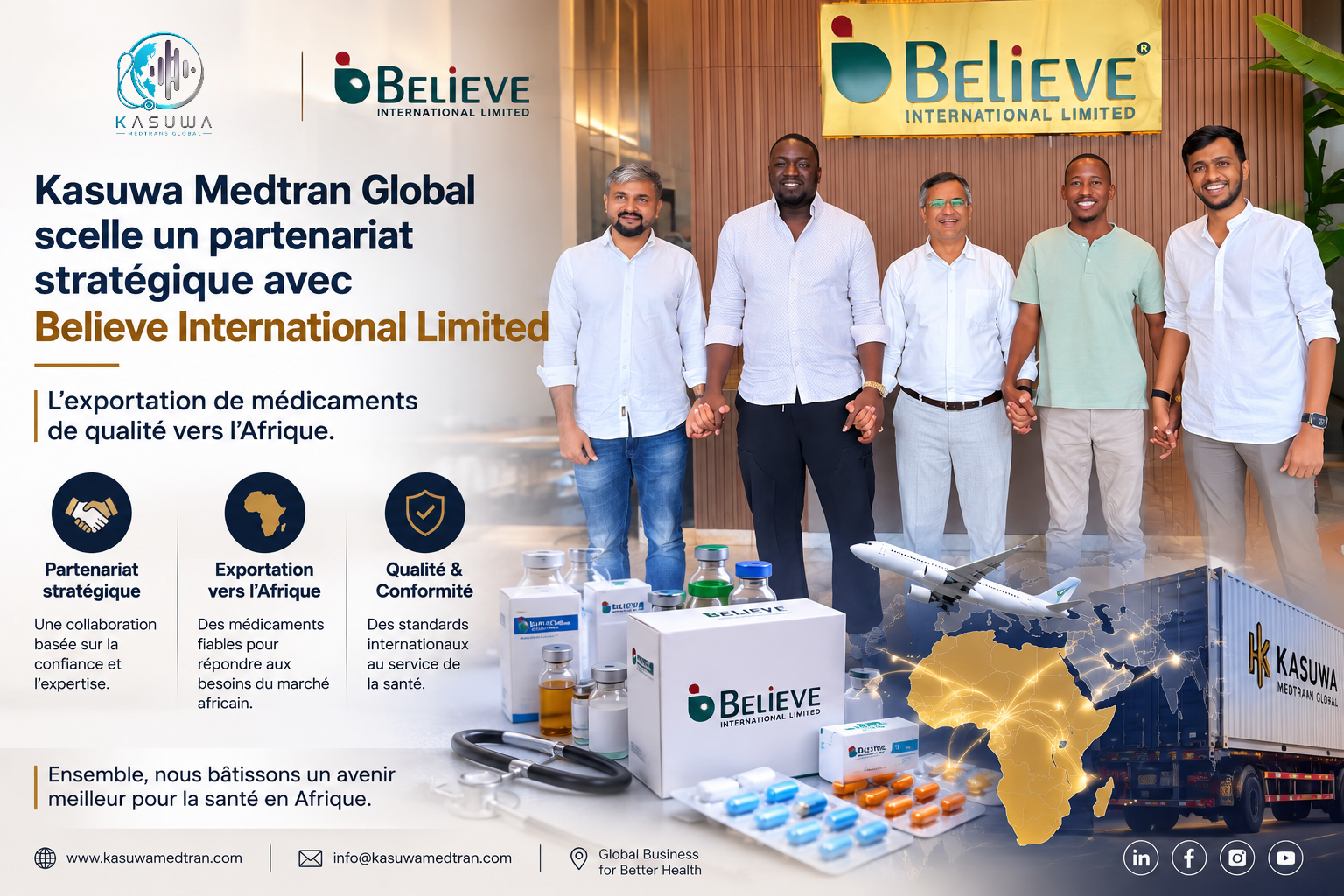 Barham Rabani renforce l'accès aux médicaments en Afrique grâce à un partenariat avec Believe International Limited